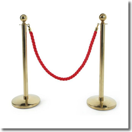 Аренда золотых стобиков ограждения