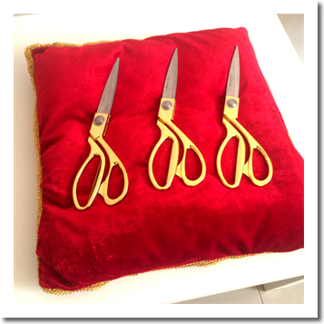 Аренда ножниц для торжественной церемонии открытия